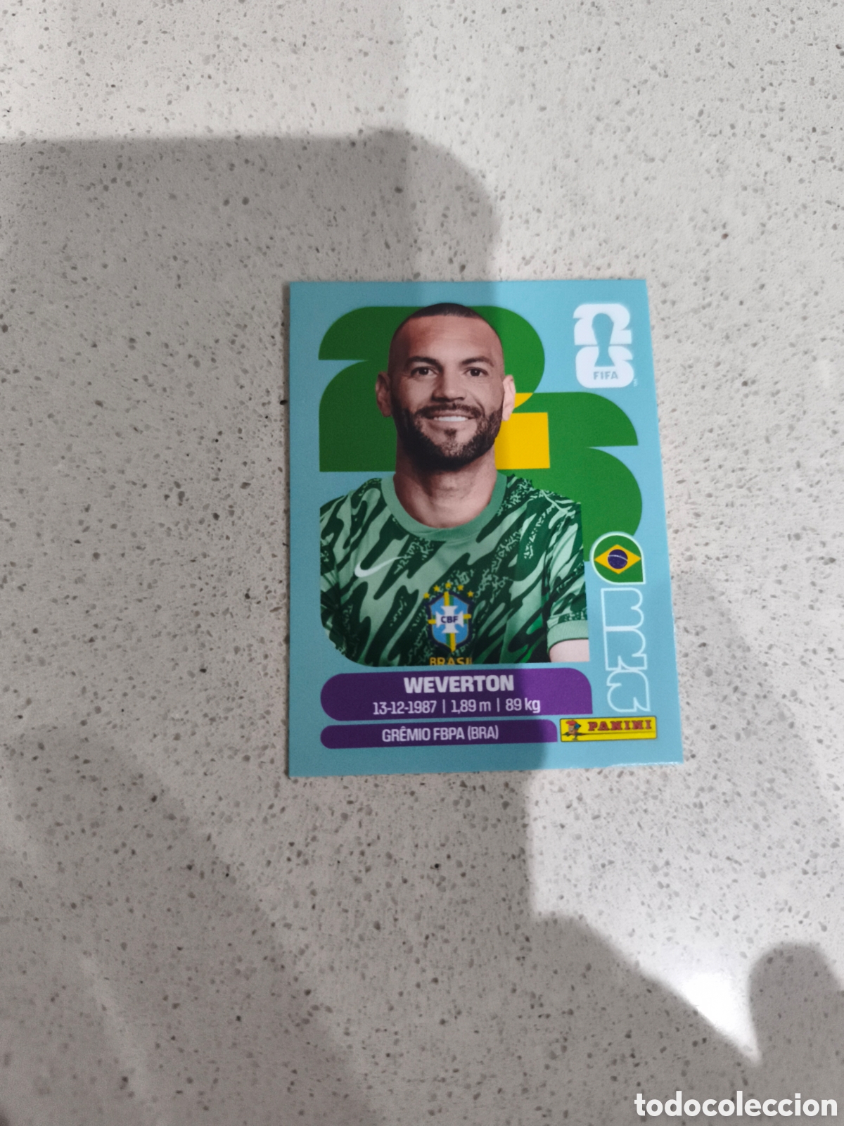 Cromos de f&uacute;tbol: CROMO WEVERTON BRASIL. SET ACTUALIZACI&Oacute;N MUNDIAL 2026. PANINI.