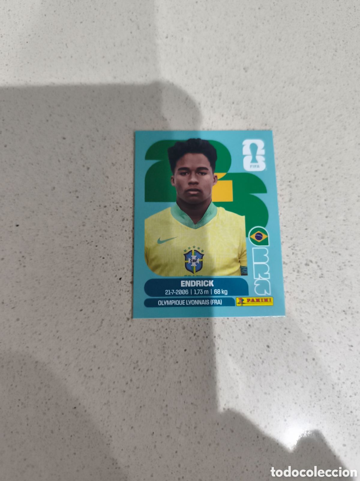 Cromos de f&uacute;tbol: CROMO ROOKIE ENDRICK BRASIL. SET ACTUALIZACI&Oacute;N MUNDIAL 2026. PANINI.