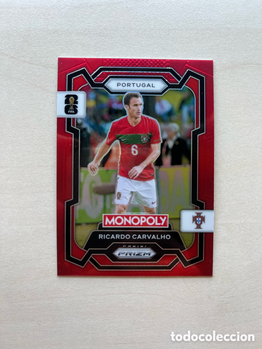 Cromos de f&uacute;tbol: Carvalho Paralelo Rojo Prizm Monopoly Mundial 2026 - Portugal