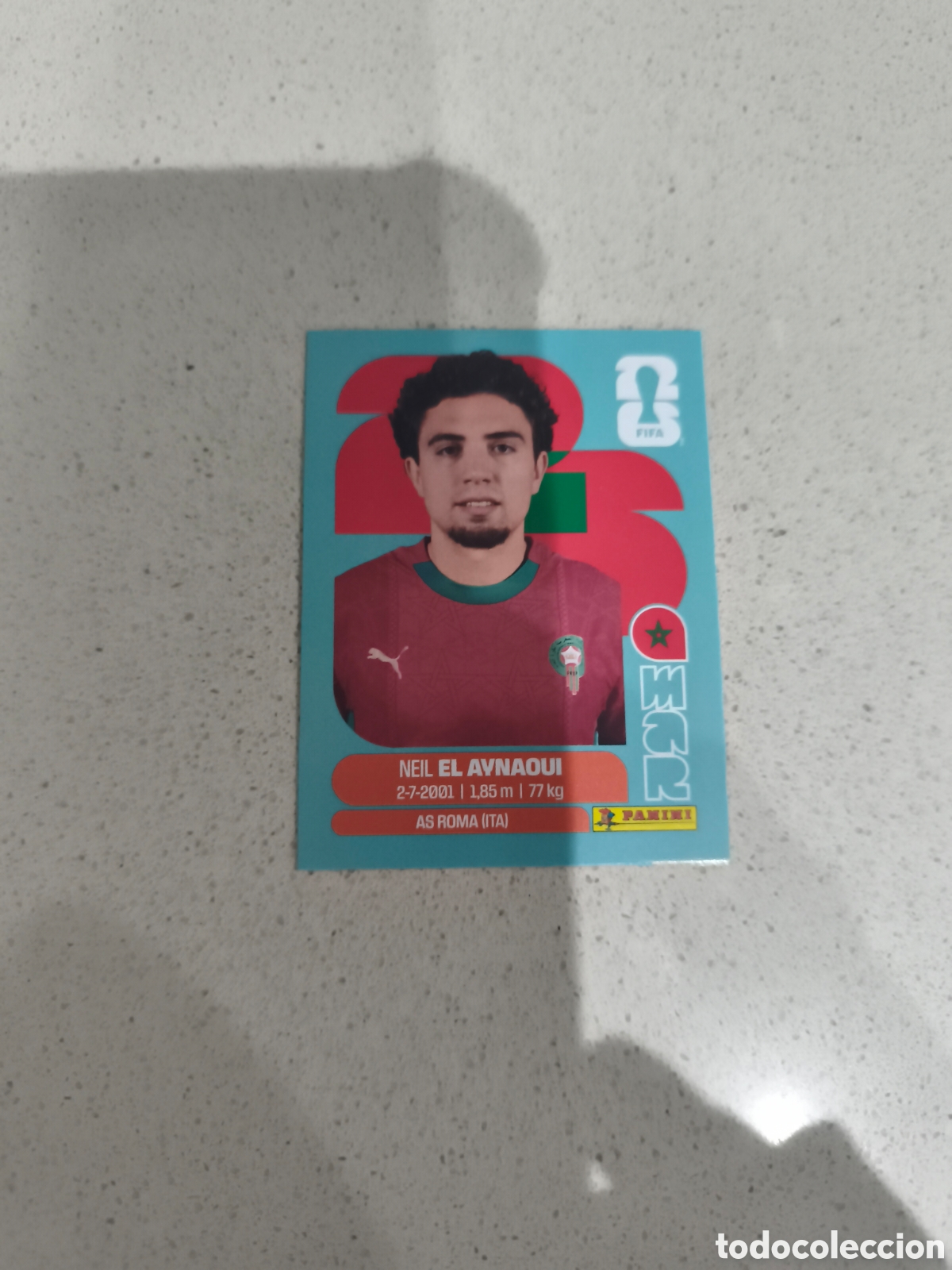 Cromos de f&uacute;tbol: CROMO EL AYNAOUI MARRUECOS. SET ACTUALIZACI&Oacute;N MUNDIAL 2026. PANINI.