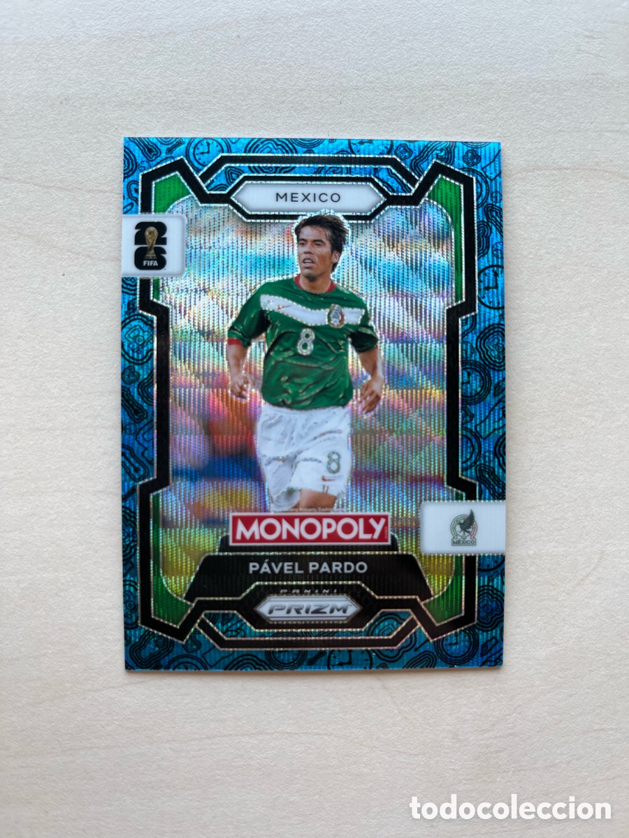 Cromos de f&uacute;tbol: Pardo Paralelo Azul Prizm Monopoly Mundial 2026 - M&eacute;xico