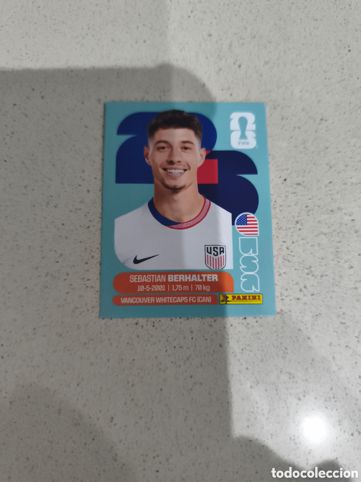 Cromos de f&uacute;tbol: CROMO BERHALTER USA. SET ACTUALIZACI&Oacute;N MUNDIAL 2026. PANINI.