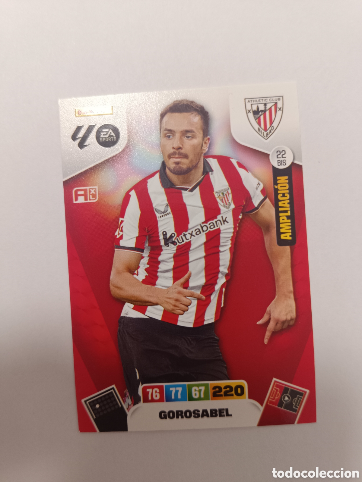 Cromos de f&uacute;tbol: Adrenalyn 25-26 athletic club 22 bis gorosabel