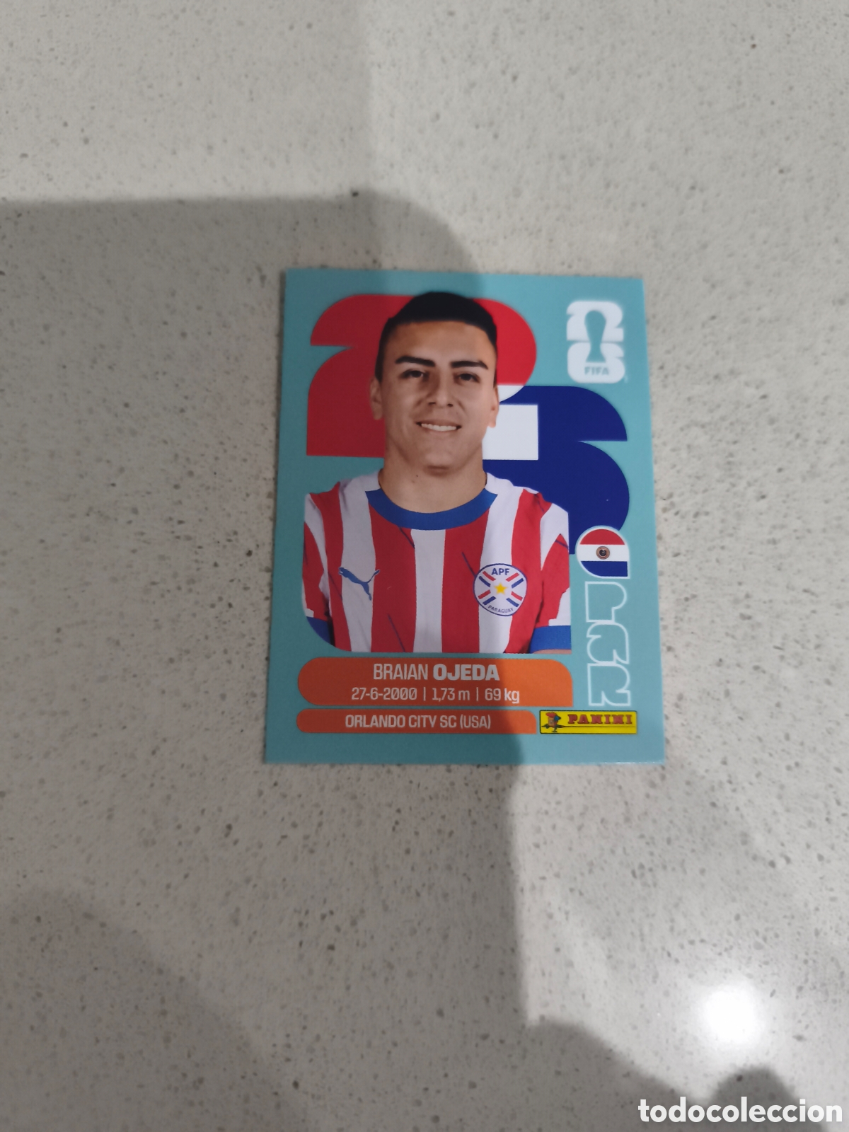 Cromos de f&uacute;tbol: CROMO OJEDA PARAGUAY. SET ACTUALIZACI&Oacute;N MUNDIAL 2026. PANINI.