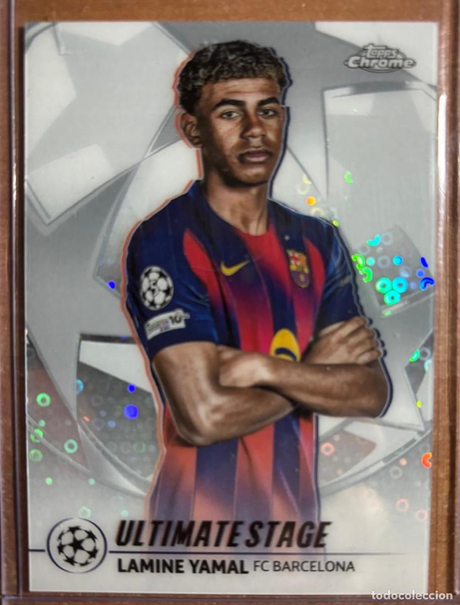 Cromos de f&uacute;tbol: TOPPS CHROME UCL 2025-2026 LAMINE YAMAL (FC BARCELONA) ULTIMATE STAGE
