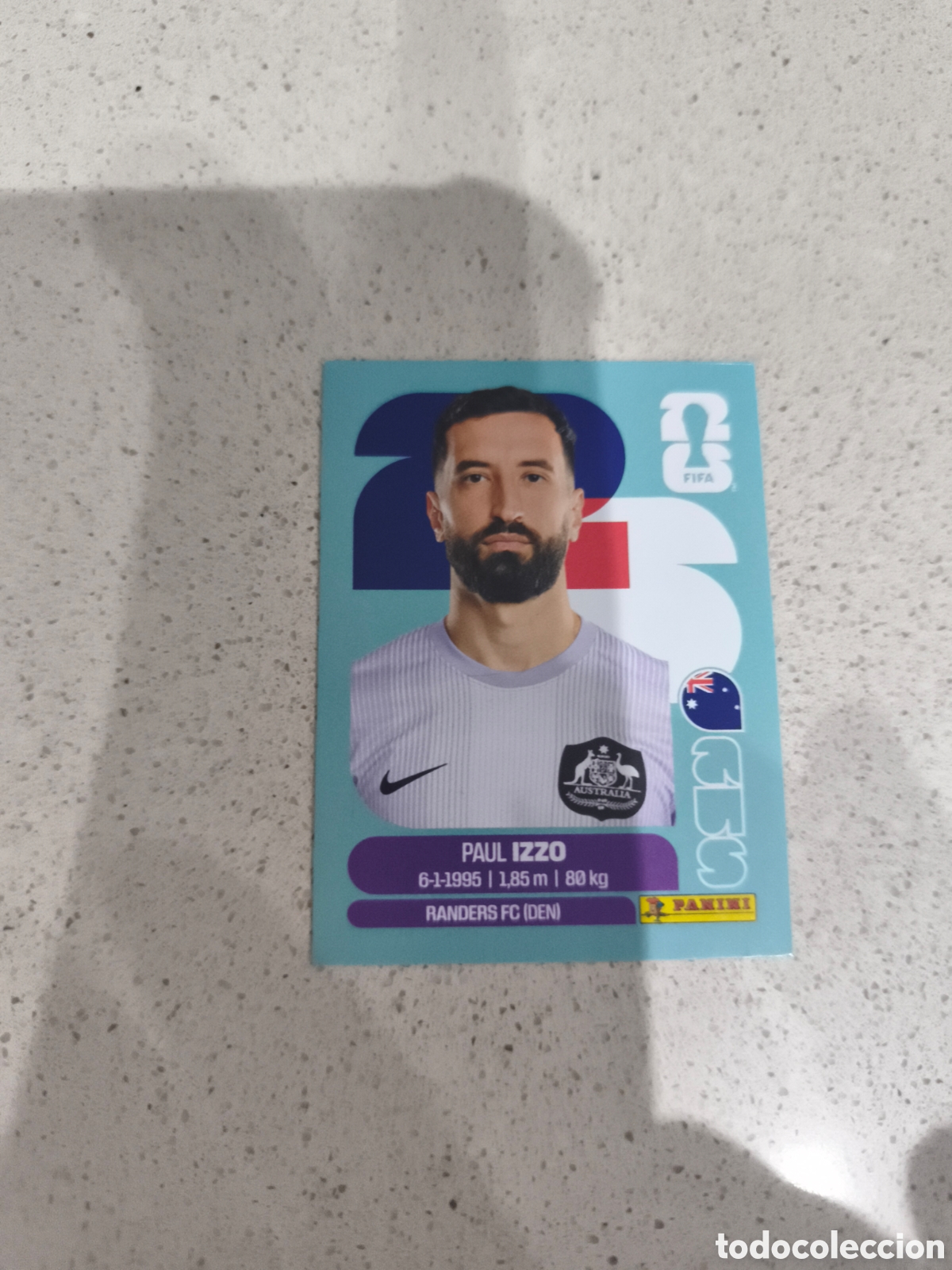 Cartes &agrave; collectionner de Football: CROMO IZZO AUSTRALIA. SET ACTUALIZACI&Oacute;N MUNDIAL 2026. PANINI.