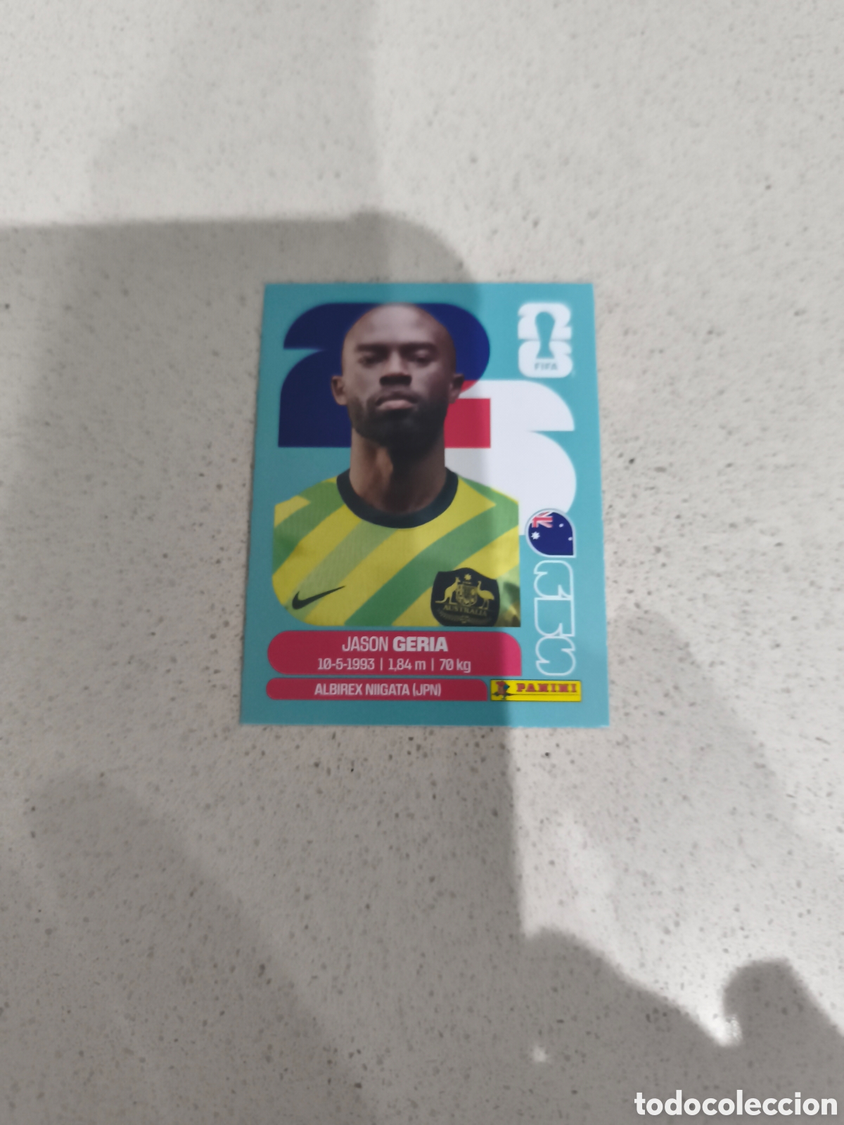 Cartes &agrave; collectionner de Football: CROMO GERIA AUSTRALIA. SET ACTUALIZACI&Oacute;N MUNDIAL 2026. PANINI.