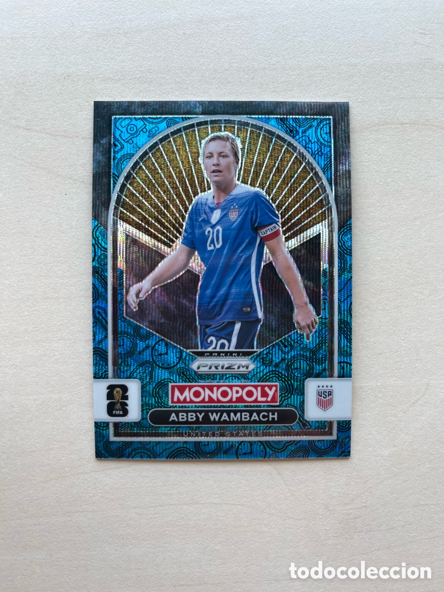 Cromos de f&uacute;tbol: Wambach Paralelo Azul Prizm Monopoly Mundial 2026 - USA