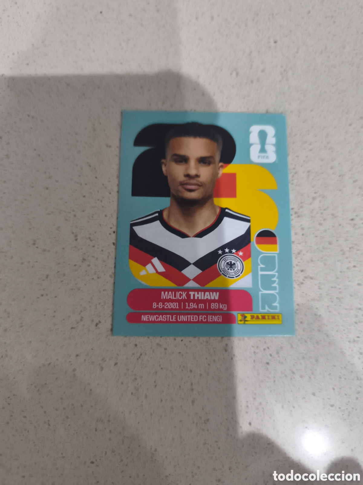 Cromos de f&uacute;tbol: CROMO THIAW ALEMANIA. SET ACTUALIZACI&Oacute;N MUNDIAL 2026. PANINI.