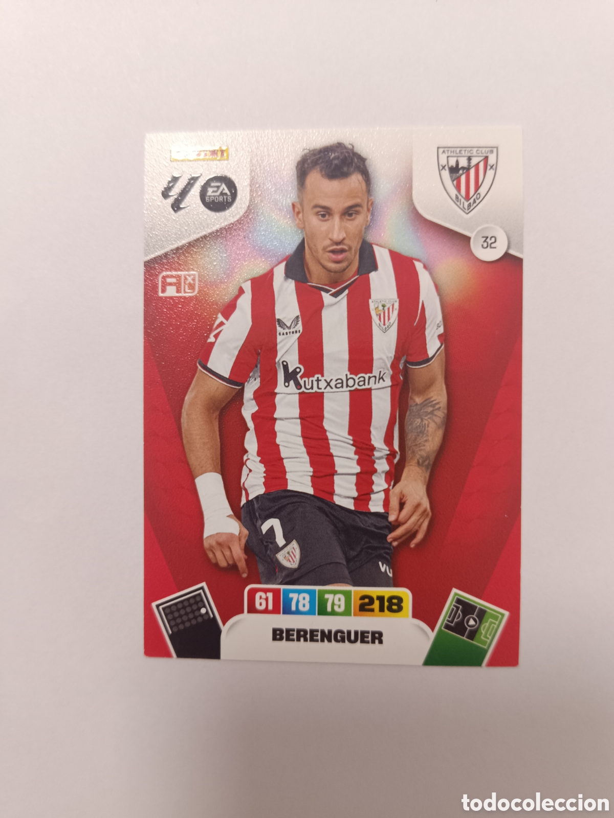 Cromos de f&uacute;tbol: Adrenalyn 25-26 athletic club Berenguer 32