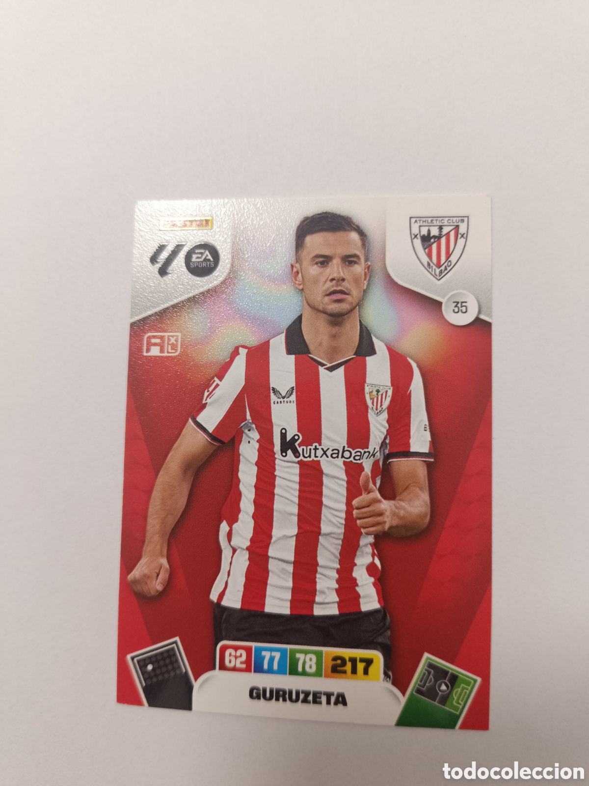 Cromos de f&uacute;tbol: Adrenalyn 25-26 athletic club guruzeta 35