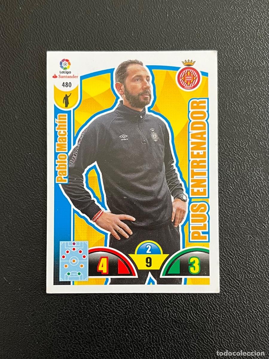 Cromos de f&uacute;tbol: 480 PABLO MACH&Iacute;N PLUS ENTRENADOR GIRONA FC ADRENALYN 2017 2018 CROMO PANINI LA LIGA SANTANDER 17 18