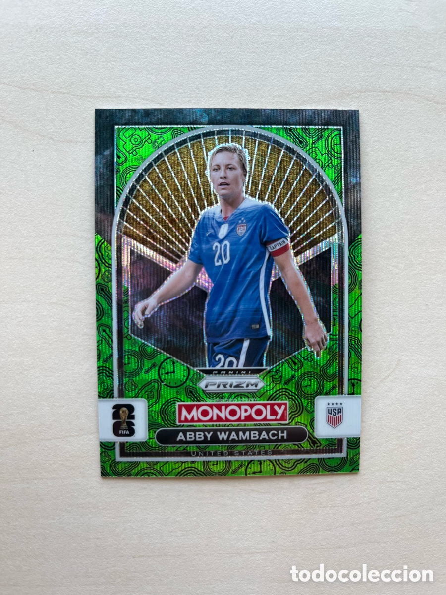 Cromos de f&uacute;tbol: Wambach Paralelo Verde Prizm Monopoly Mundial 2026 - USA