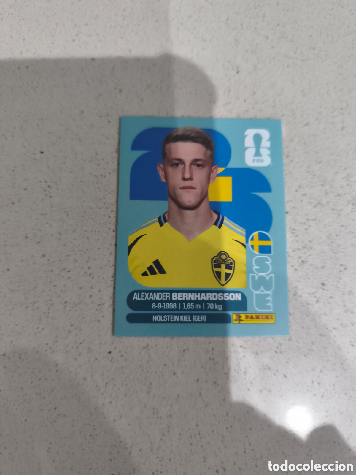 Cromos de f&uacute;tbol: CROMO BERNHAEDSSON SUECIA. SET ACTUALIZACI&Oacute;N MUNDIAL 2026. PANINI.