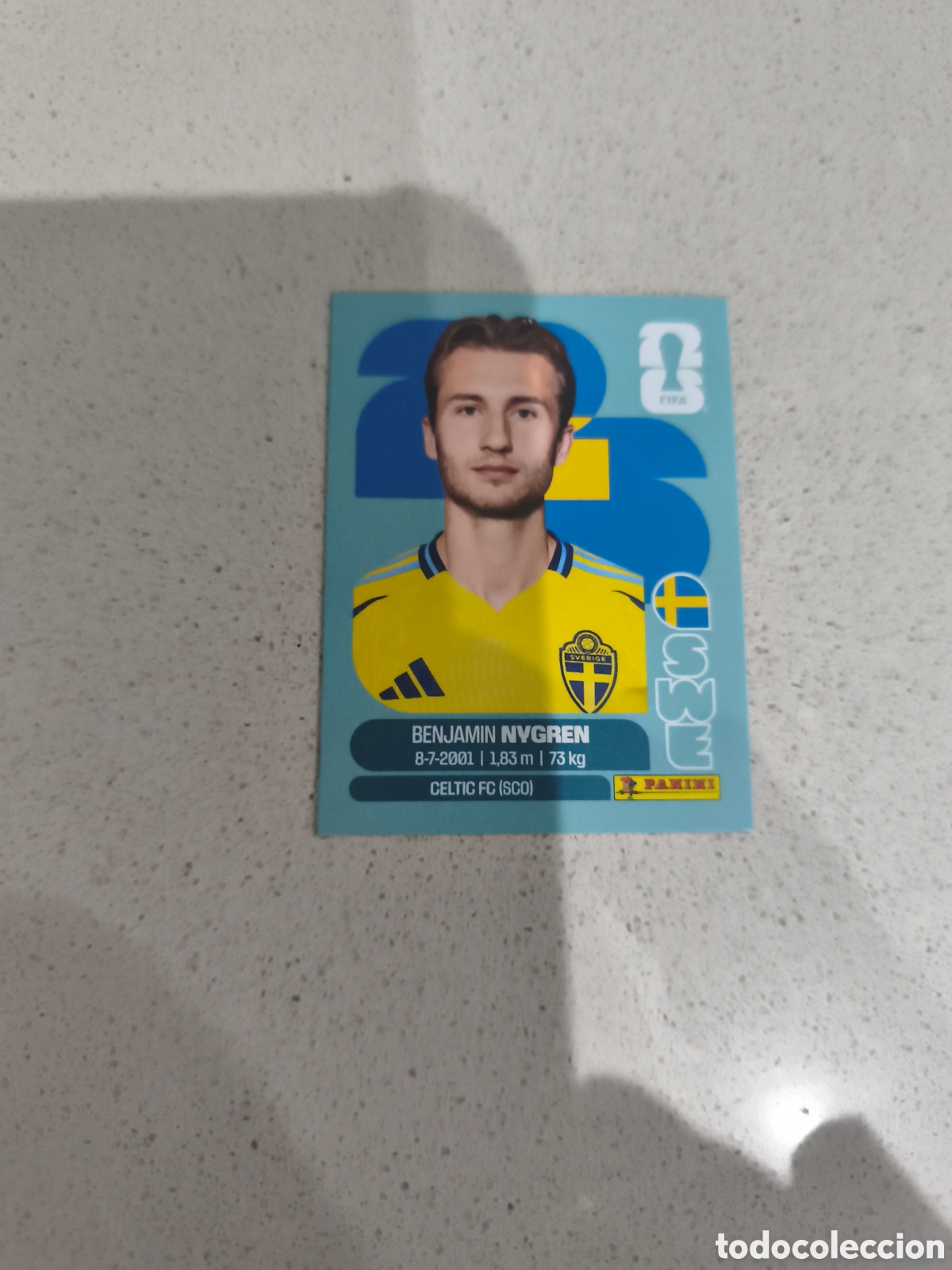 Cromos de f&uacute;tbol: CROMO NYGREN SUECIA. SET ACTUALIZACI&Oacute;N MUNDIAL 2026. PANINI.