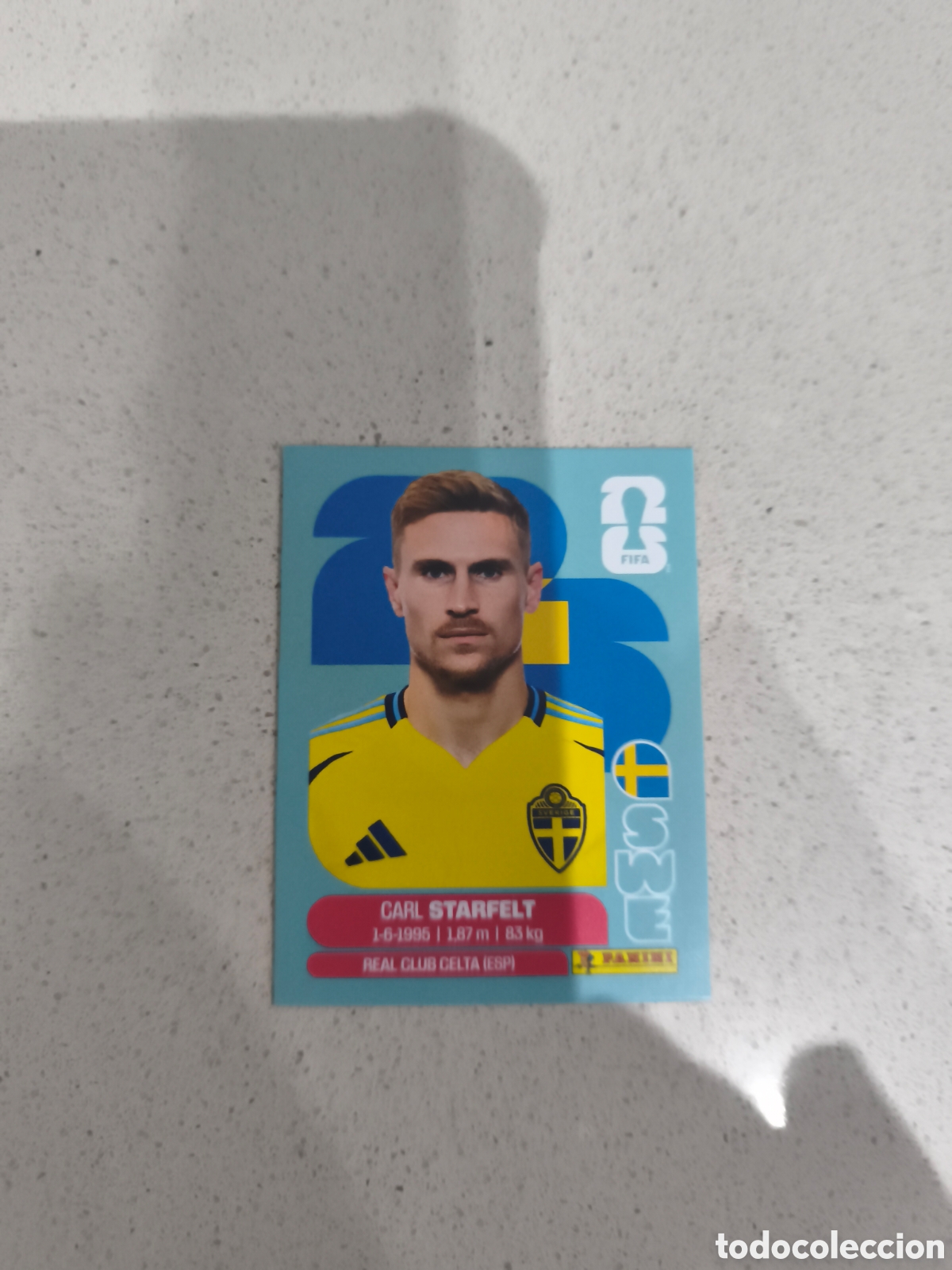 Cromos de f&uacute;tbol: CROMO STARFELT SUECIA. SET ACTUALIZACI&Oacute;N MUNDIAL 2026. PANINI.