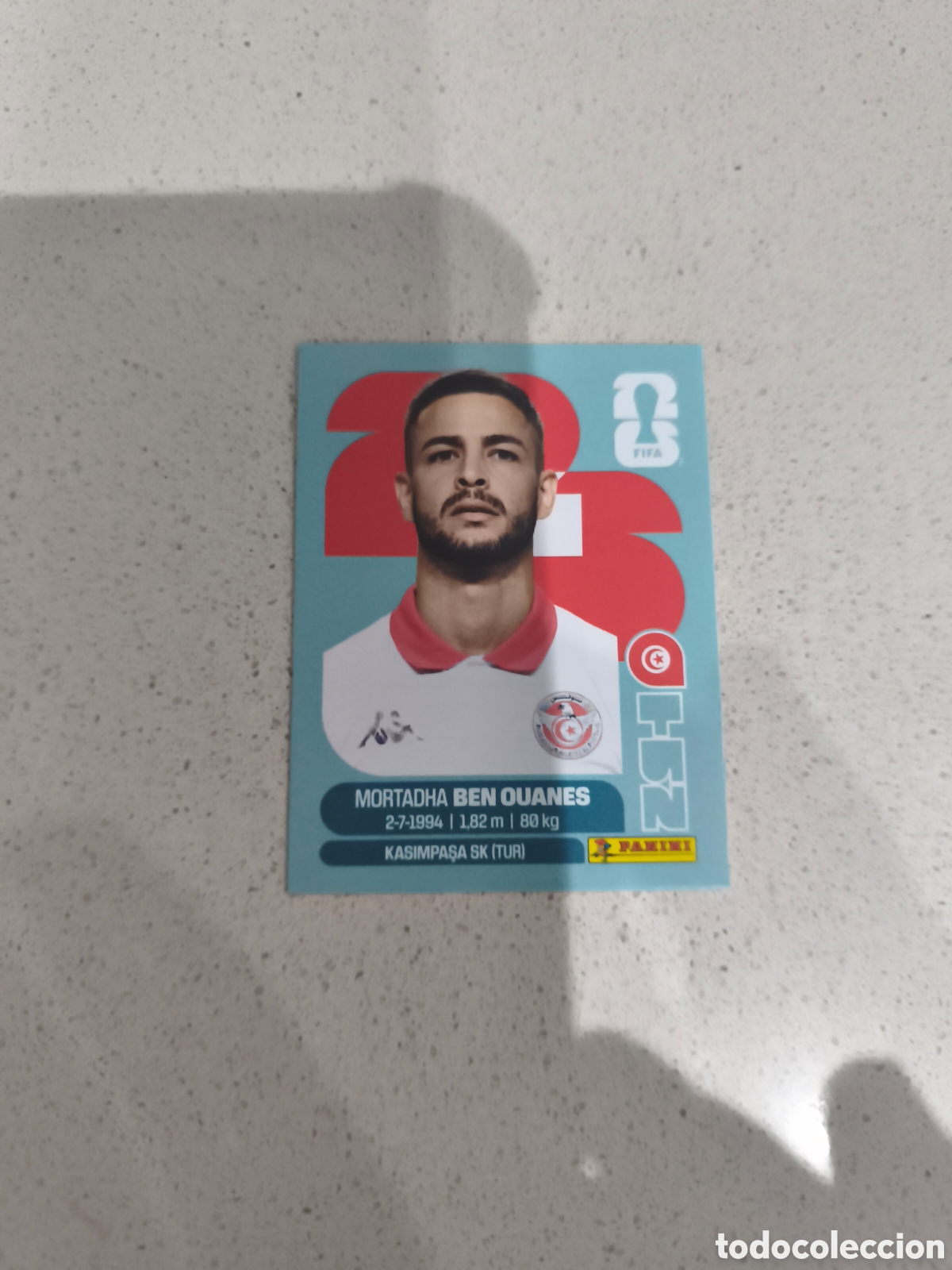 Cromos de f&uacute;tbol: CROMO BEN OUANES TUNEZ. SET ACTUALIZACI&Oacute;N MUNDIAL 2026. PANINI.