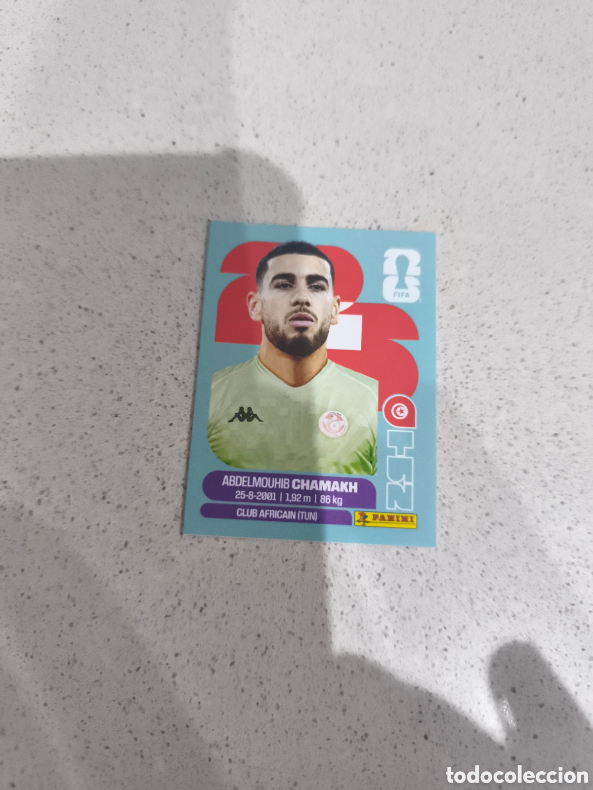 Cromos de f&uacute;tbol: CROMO CHAMAKH TUNEZ. SET ACTUALIZACI&Oacute;N MUNDIAL 2026. PANINI.