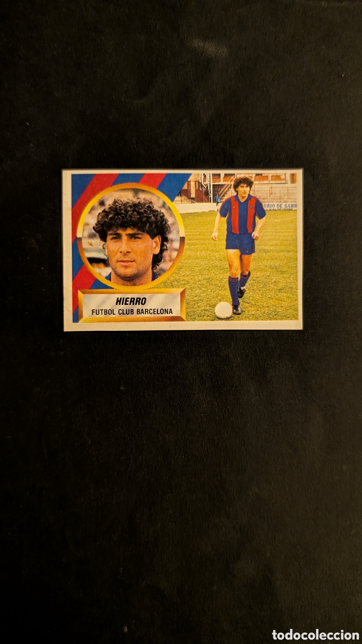 Cromos de Futebol: HIERRO BARCELONA FICHAJE 1 LIGA ESTE 1988/89 88 89 RECORTADO RECUPERADO
