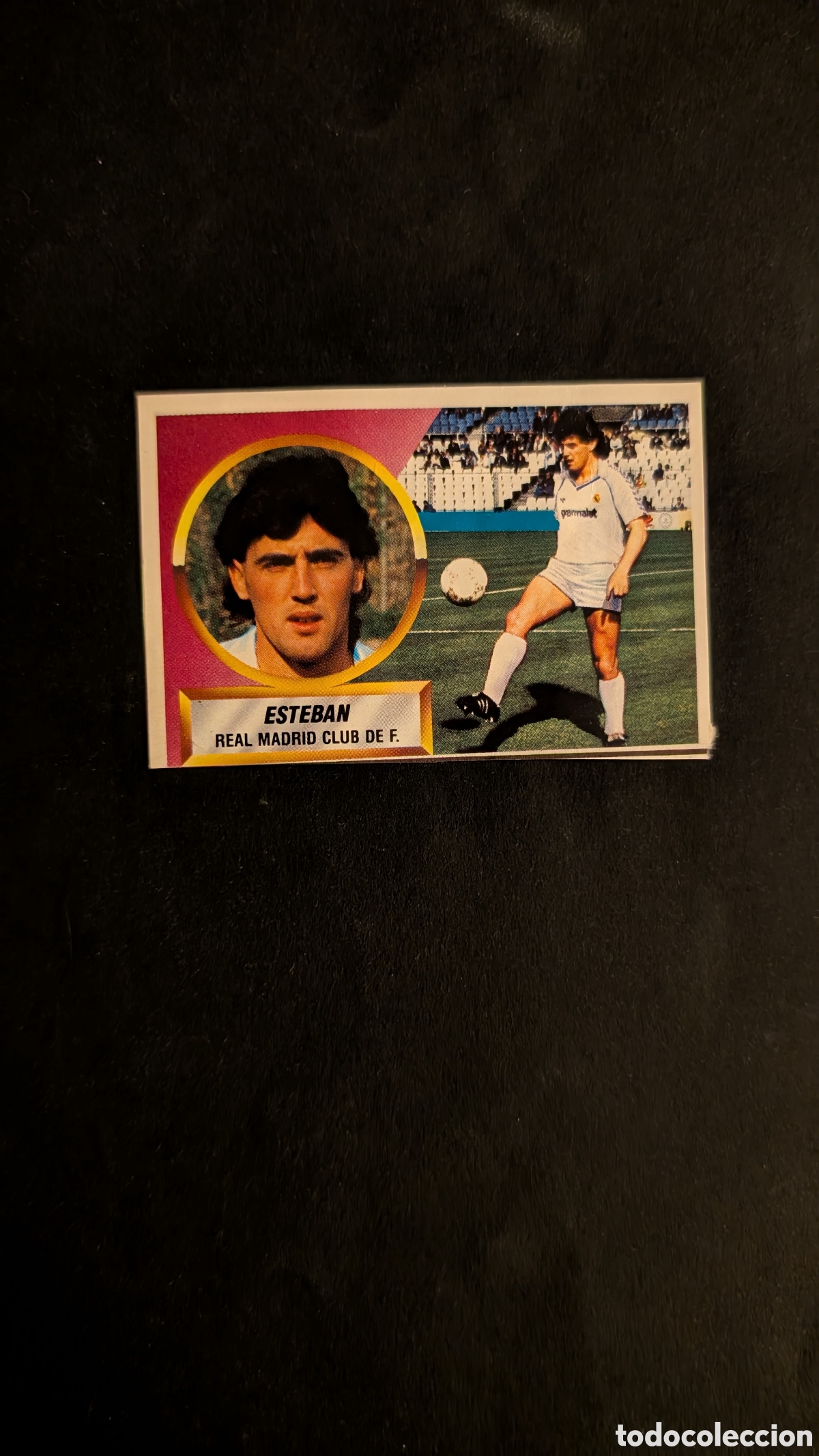 Football Stickers: ESTEBAN REAL MADRID FICHAJE 7 LIGA ESTE 1988/89 88 89 RECORTADO RECUPERADO