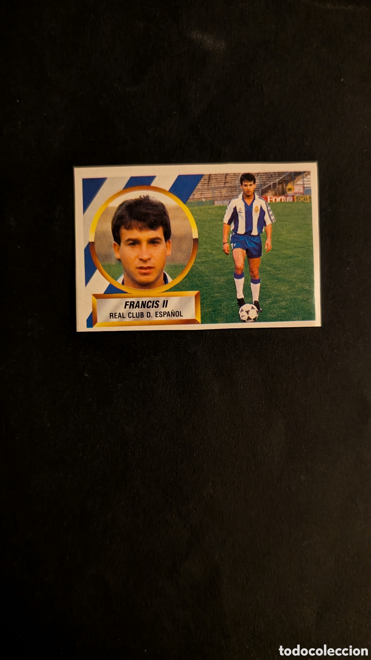 Fu&szlig;ball-Sticker: FRANCIS II ESPA&Ntilde;OL FICHAJE 9 LIGA ESTE 1988/89 88 89 RECORTADO RECUPERADO