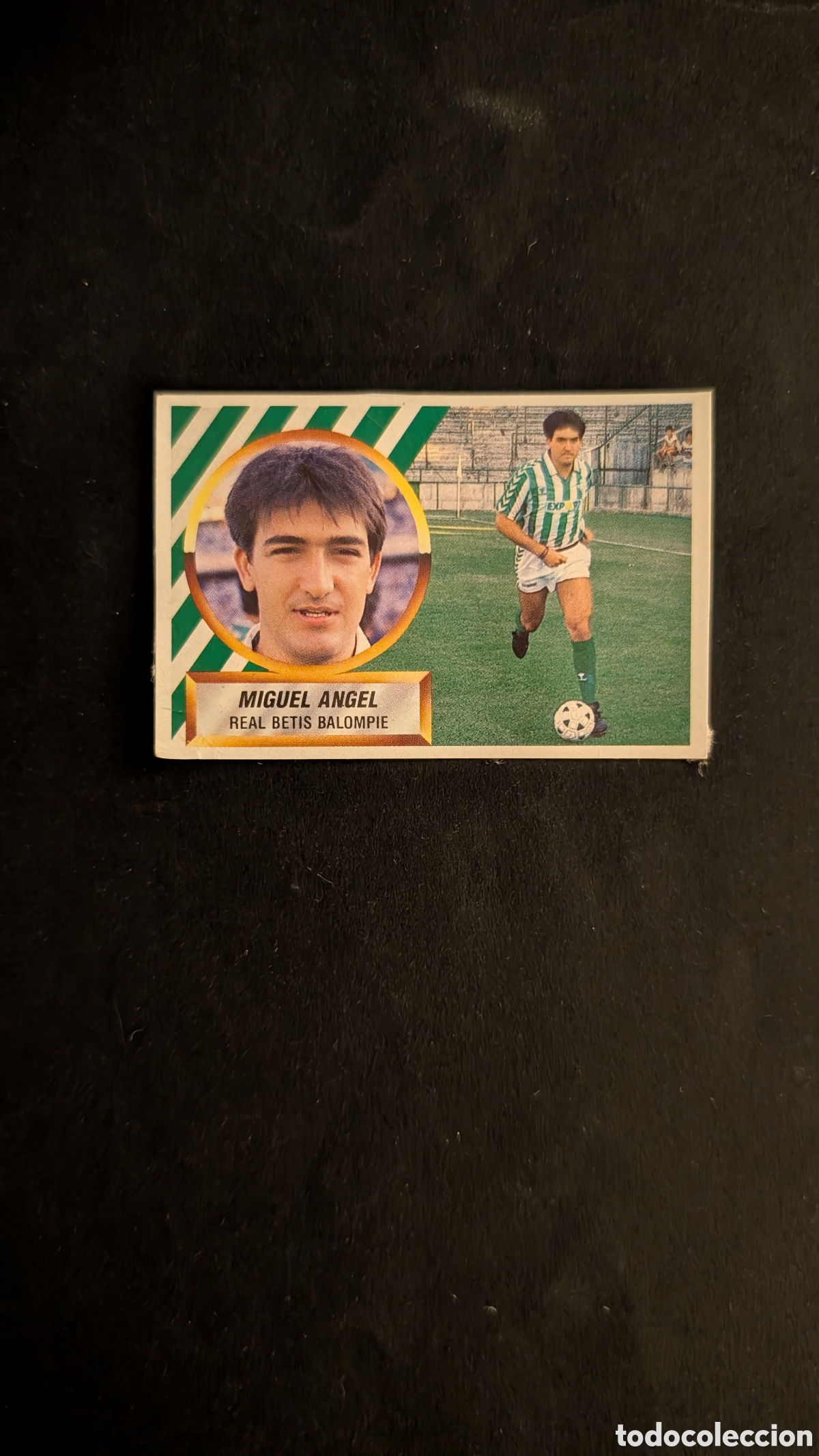 Cromos de f&uacute;tbol: MIGUEL ANGEL BETIS FICHAJE 22 LIGA ESTE 1988/89 88 89 RECORTADO RECUPERADO