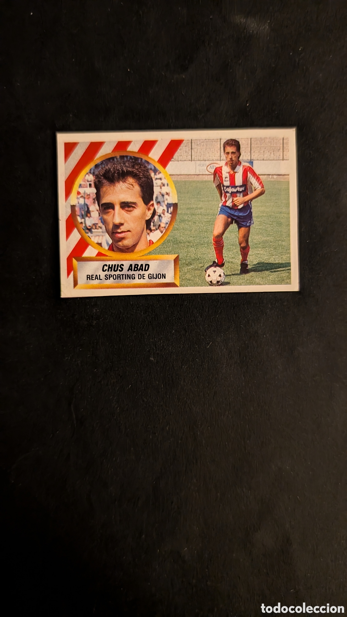 Football Stickers: CHUS ABAD SPORTING GIJON COLOCA LIGA ESTE 1988/89 88 89 RECORTADO RECUPERADO