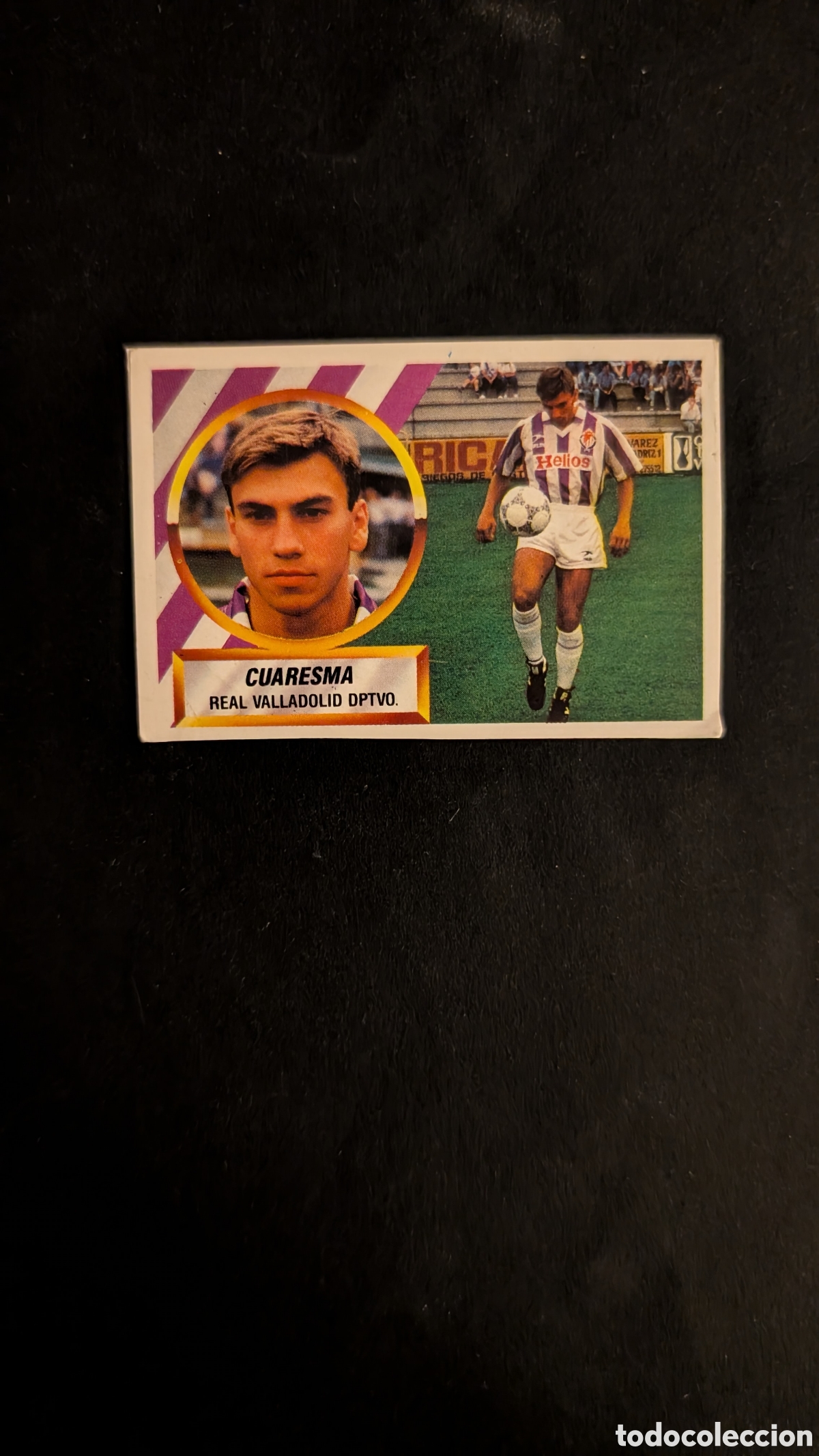 Fu&szlig;ball-Sticker: CUARESMA VALLADOLID COLOCA LIGA ESTE 1988/89 88 89 RECORTADO RECUPERADO