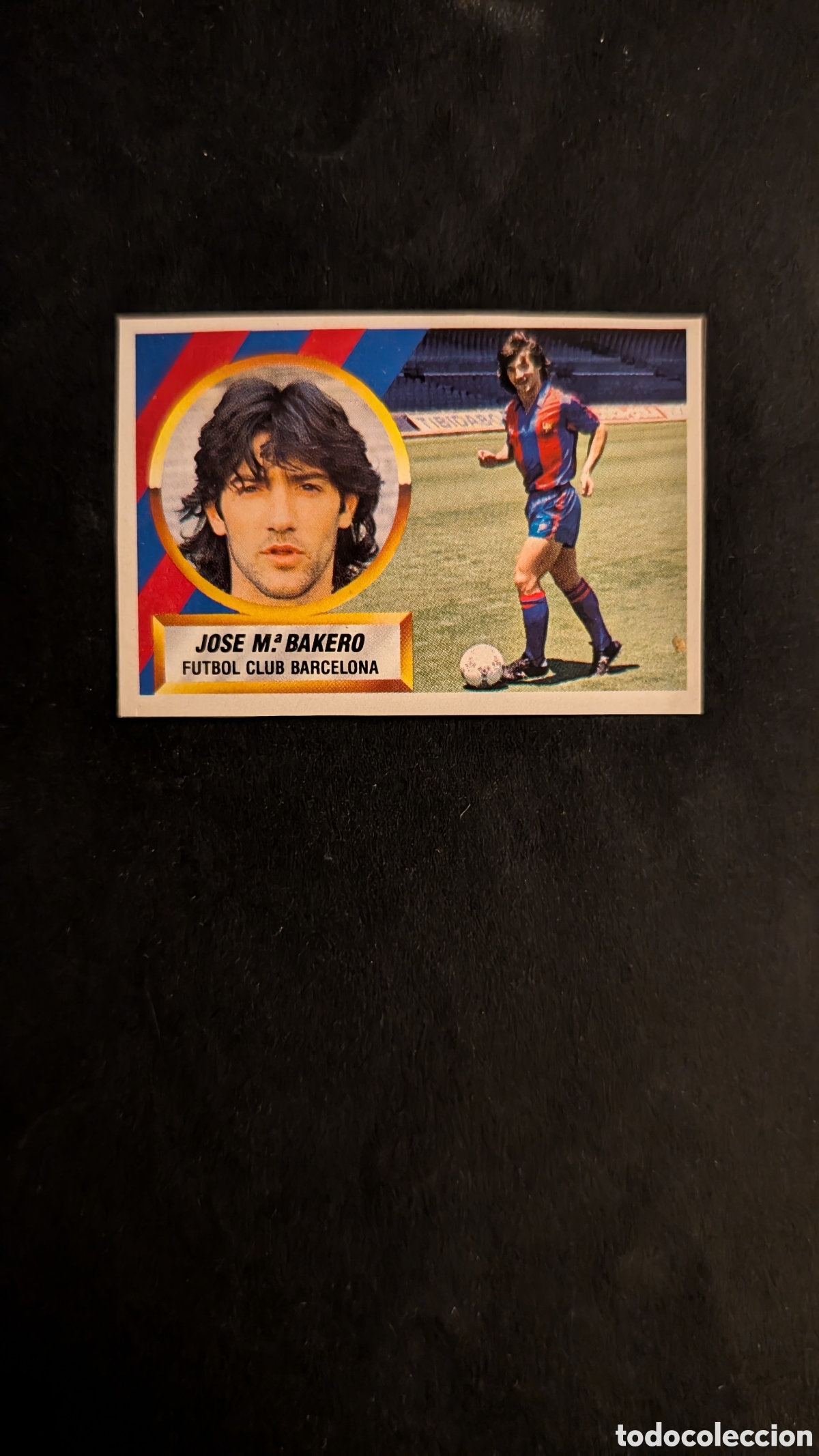 Fu&szlig;ball-Sticker: BAKERO VERSION BARCELONA LIGA ESTE 1988/89 88 89 RECORTADO RECUPERADO