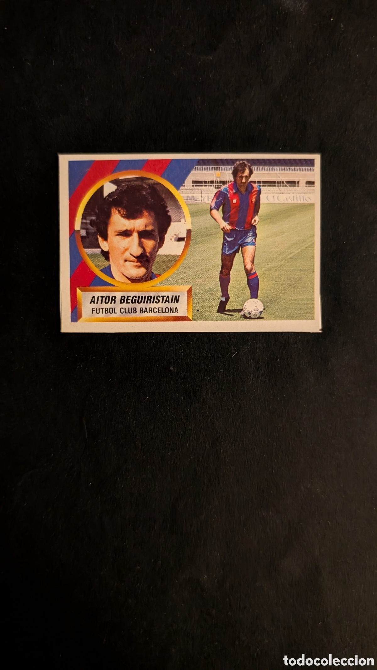 Fu&szlig;ball-Sticker: BEGUIRISTAIN VERSION BARCELONA LIGA ESTE 1988/89 88 89 RECORTADO RECUPERADO