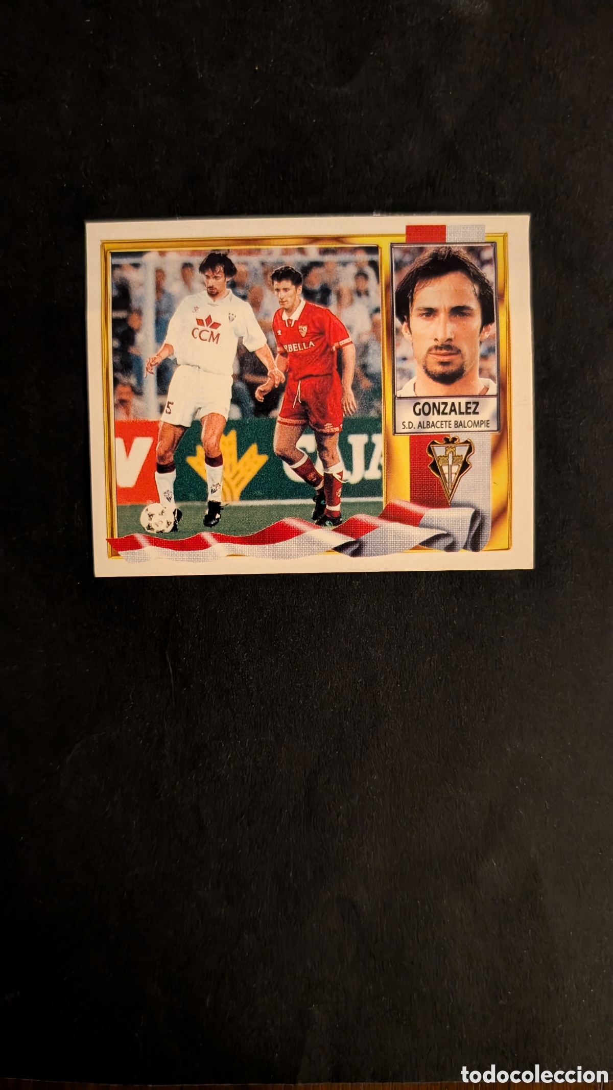 Fu&szlig;ball-Sticker: GONZALEZ ALBACETE COLOCA LIGA ESTE 1995/96 95 96 VENTANILLA