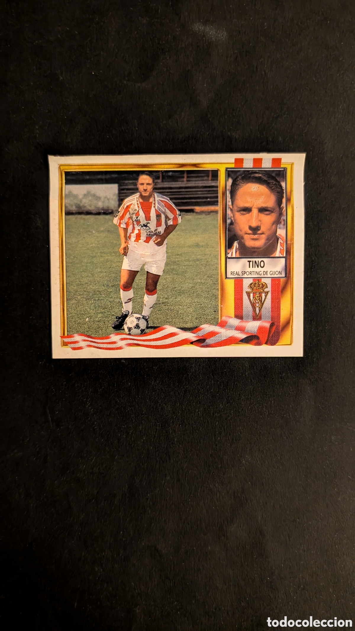 Fu&szlig;ball-Sticker: TINO SPORTING GIJON COLOCA LIGA ESTE 1995/96 95 96 VENTANILLA