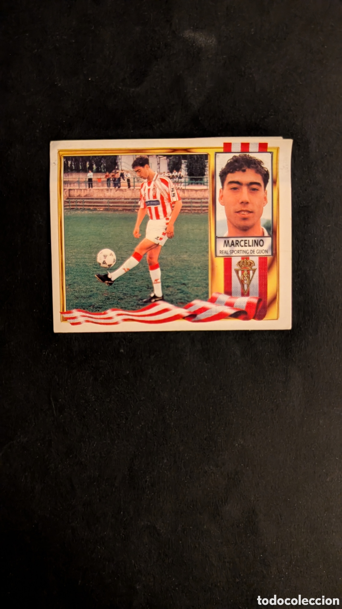 Fu&szlig;ball-Sticker: MARCELINO SPORTING GIJON COLOCA LIGA ESTE 1995/96 95 96 VENTANILLA