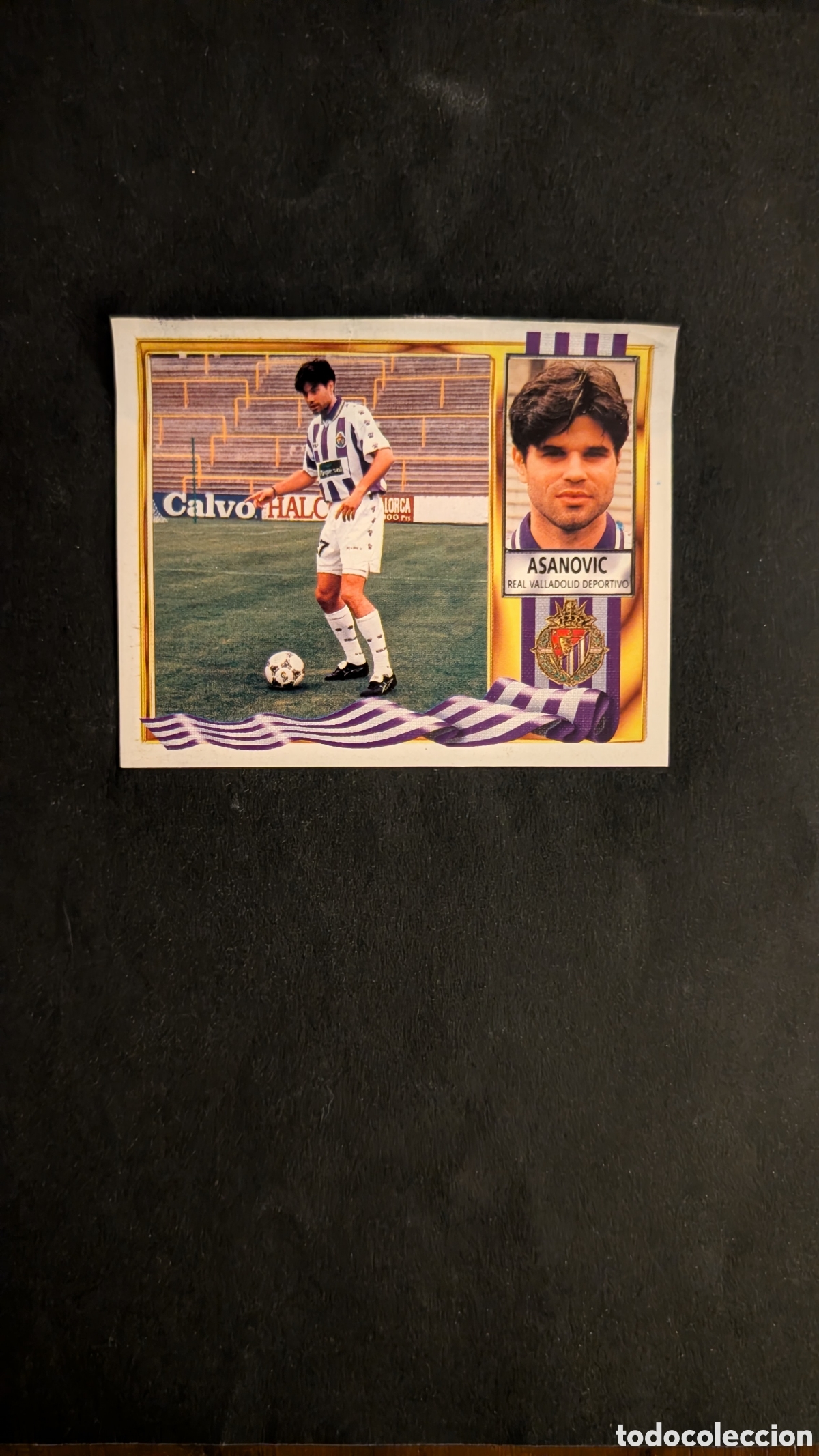 Fu&szlig;ball-Sticker: ASANOVIC VALLADOLID COLOCA LIGA ESTE 1995/96 95 96 VENTANILLA