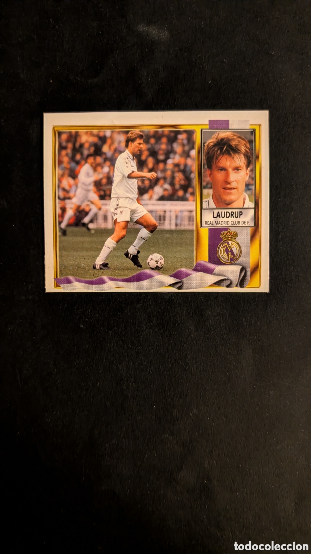 Fu&szlig;ball-Sticker: LAUDRUP REAL MADRID LIGA ESTE 1995/96 95 96 RECORTADO