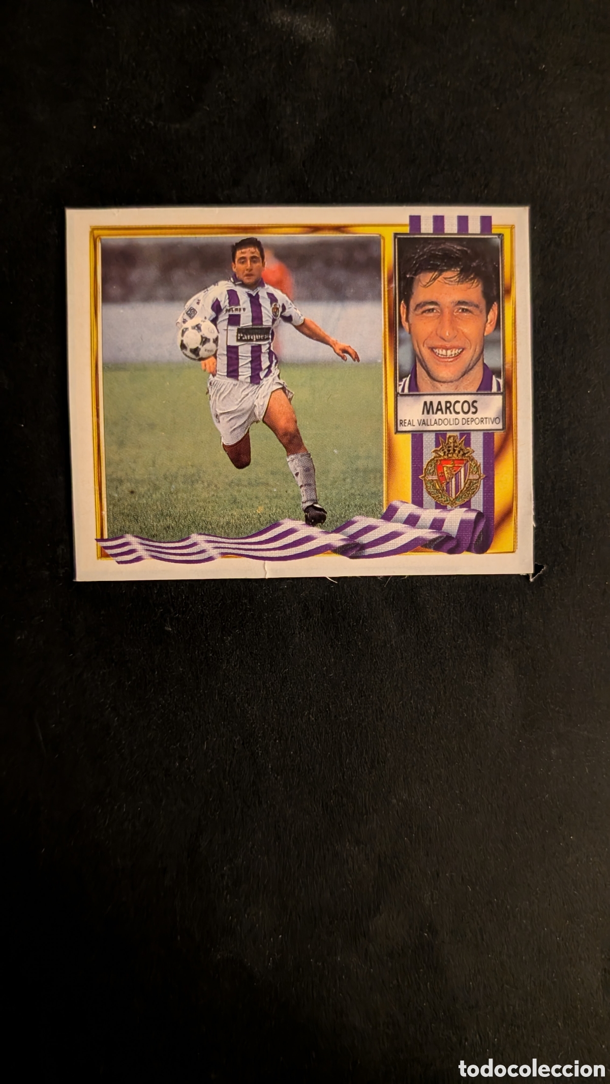 Fu&szlig;ball-Sticker: MARCOS VALLADOLID VERSION PARQUESOL LIGA ESTE 1995/96 95 96 RECORTADO