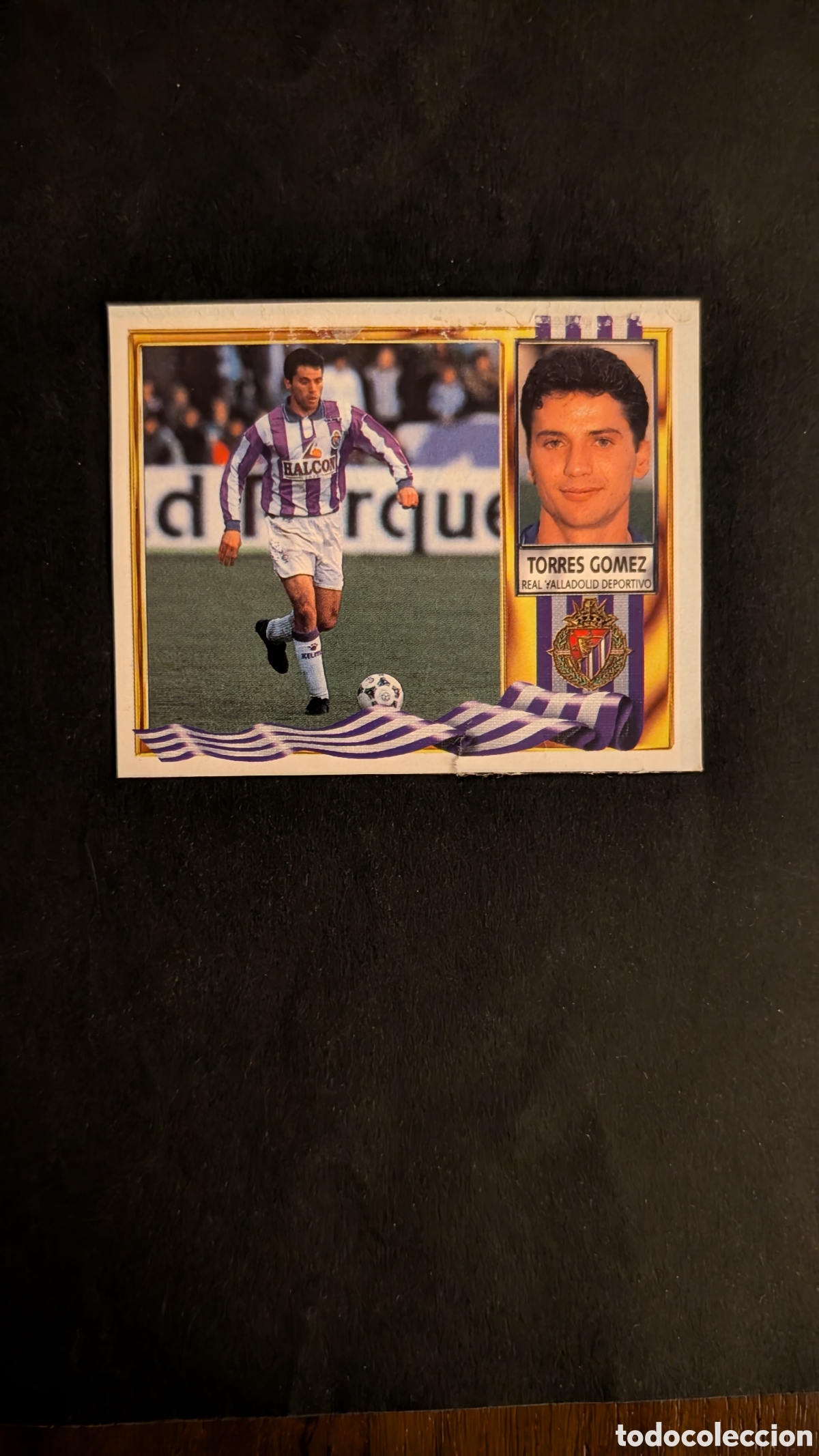 Football Stickers: TORRES GOMEZ VALLADOLID VERSION HALCON LIGA ESTE 1995/96 95 96 RECORTADO