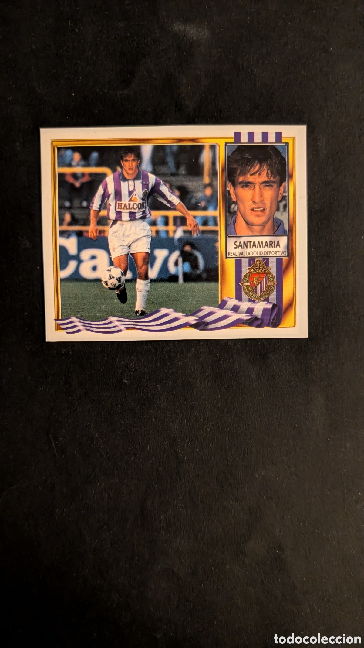 Football Stickers: SANTAMARIA VALLADOLID VERSION HALCON LIGA ESTE 1995/96 95 96 RECORTADO