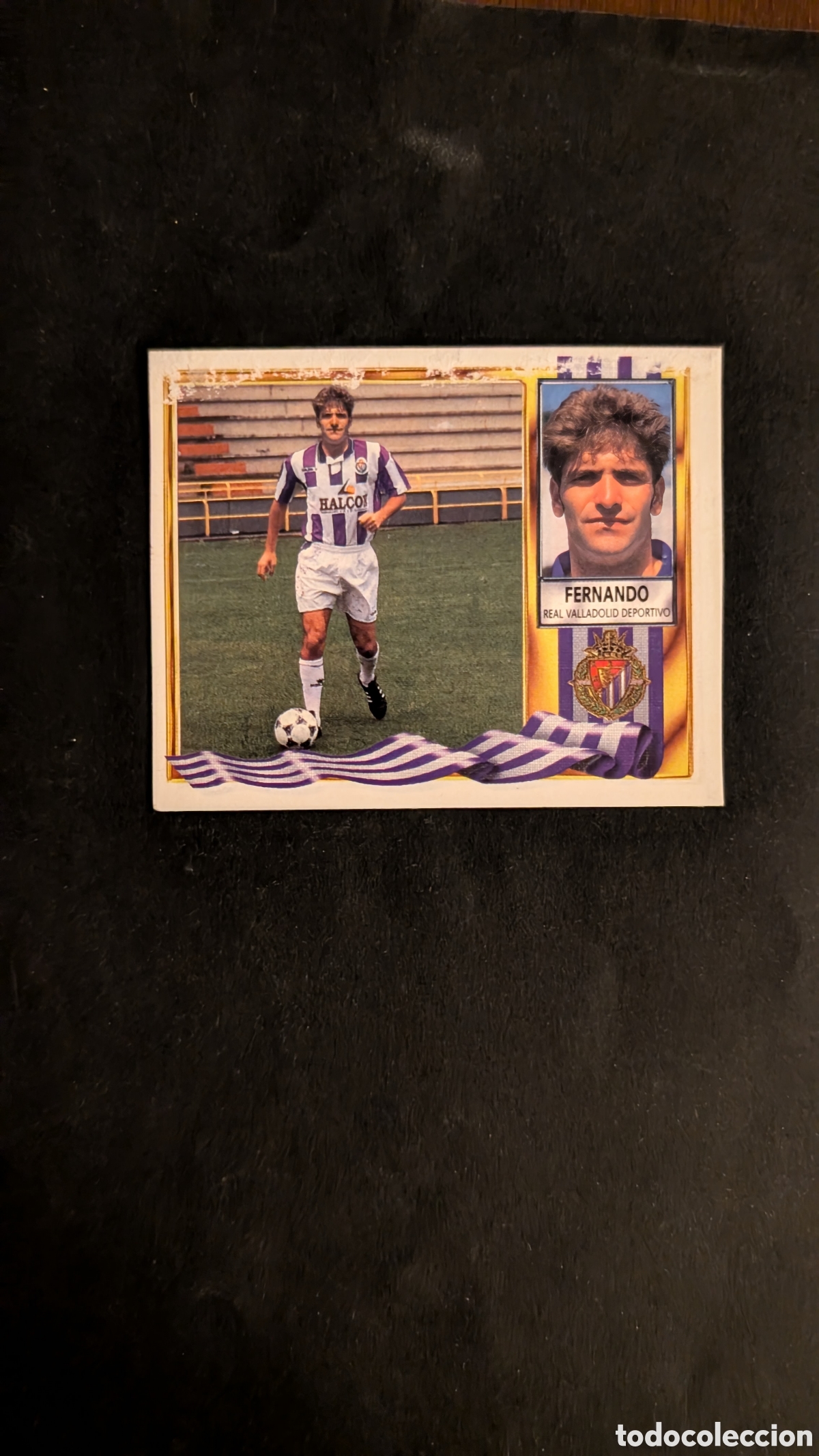 Figurine di Calcio: FERNANDO VALLADOLID VERSION HALCON LIGA ESTE 1995/96 95 96 RECORTADO
