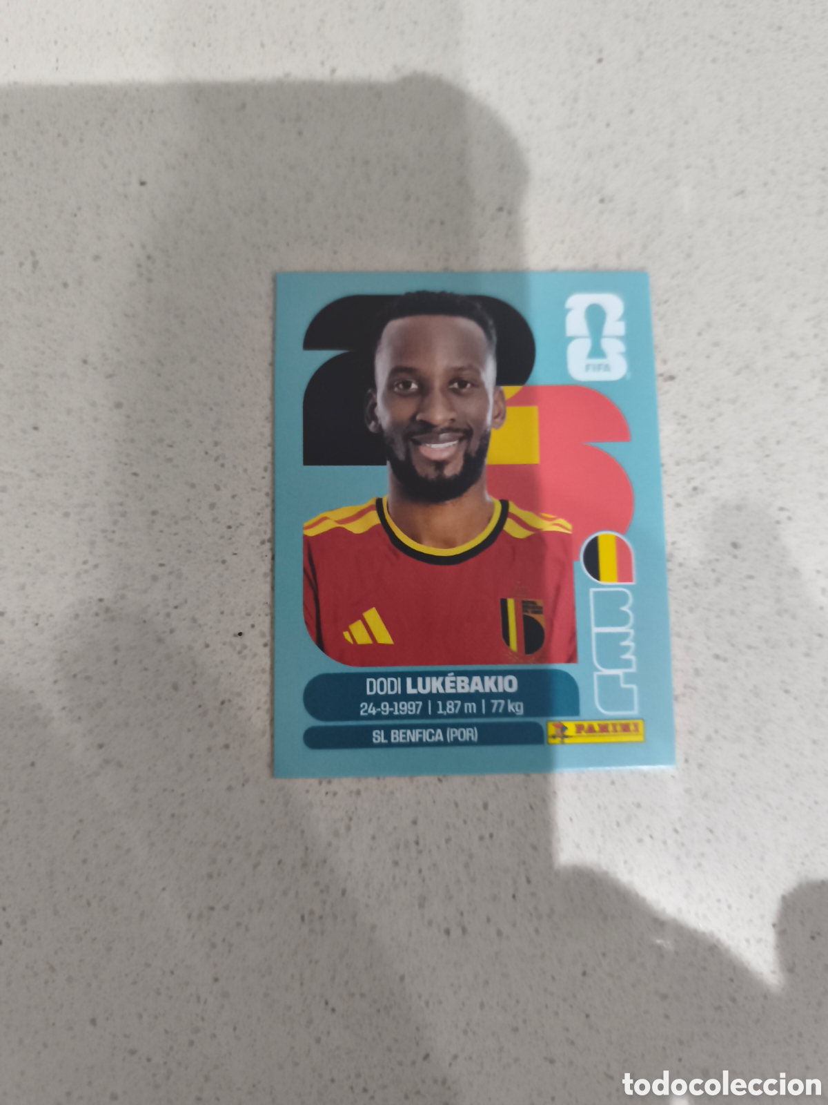 Cromos de Futebol: CROMO LUKEBAKIO BELGICA. SET ACTUALIZACI&Oacute;N MUNDIAL 2026. PANINI.