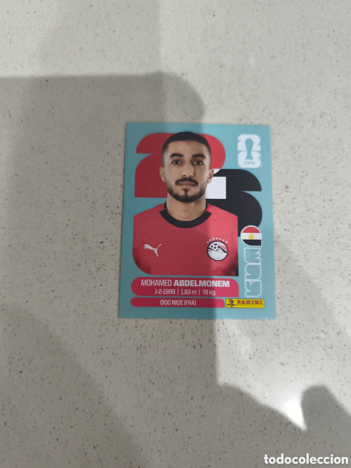 Cromos de f&uacute;tbol: CROMO ABDELMONEM EGIPTO. SET ACTUALIZACI&Oacute;N MUNDIAL 2026. PANINI.