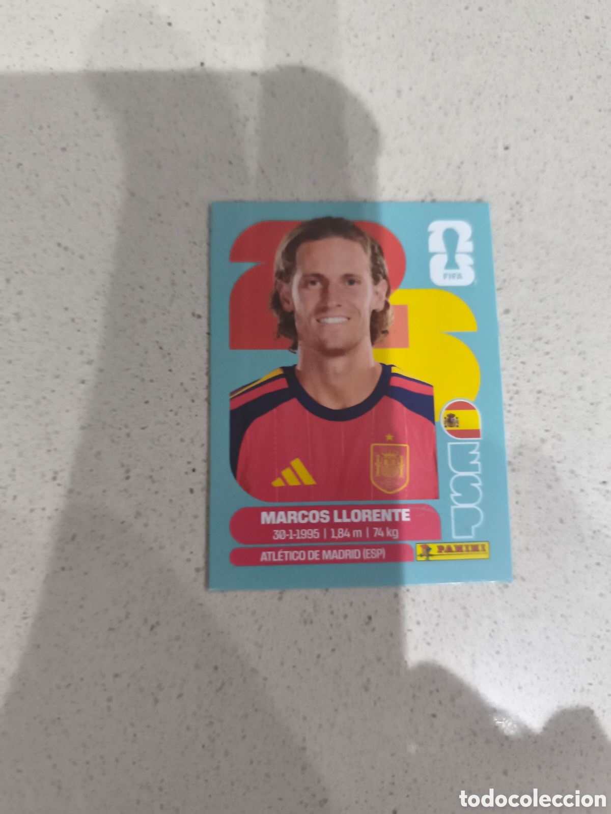 Football Stickers: CROMO MARCOS LLORENTE ESPA&Ntilde;A. SET ACTUALIZACI&Oacute;N MUNDIAL 2026. PANINI.