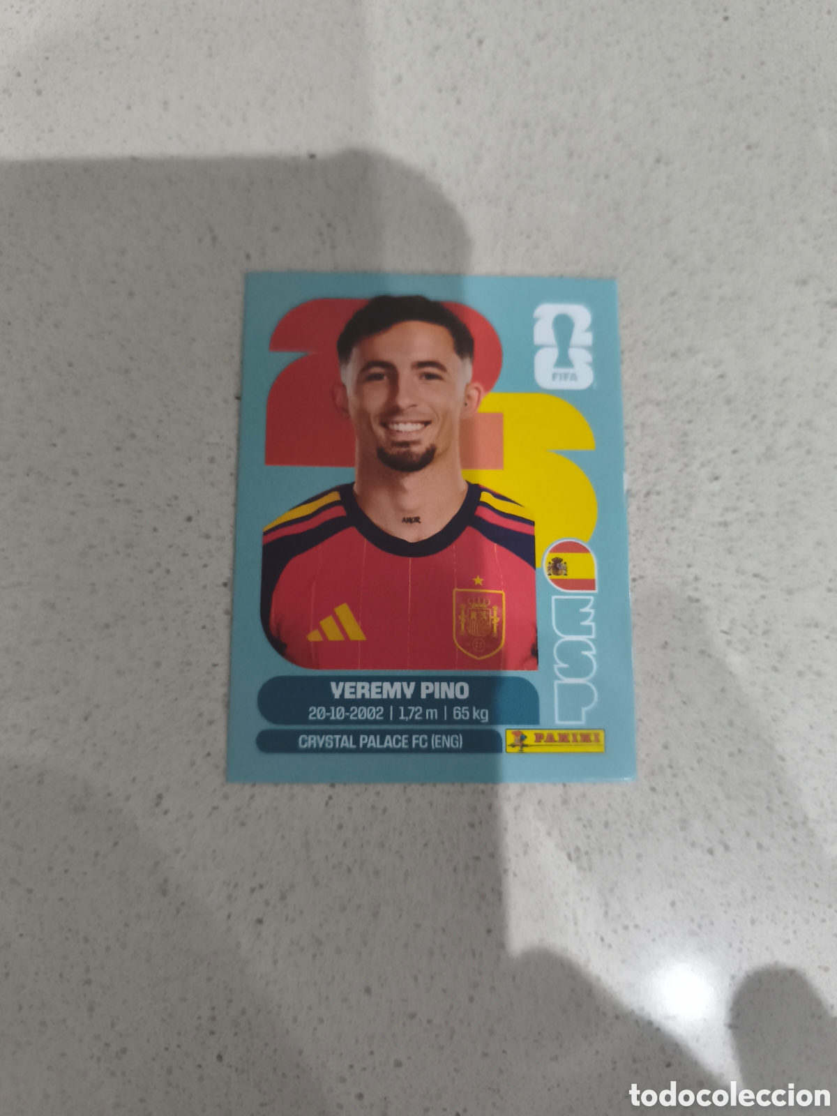 Football Stickers: CROMO YEREMI PINO ESPA&Ntilde;A. SET ACTUALIZACI&Oacute;N MUNDIAL 2026. PANINI.