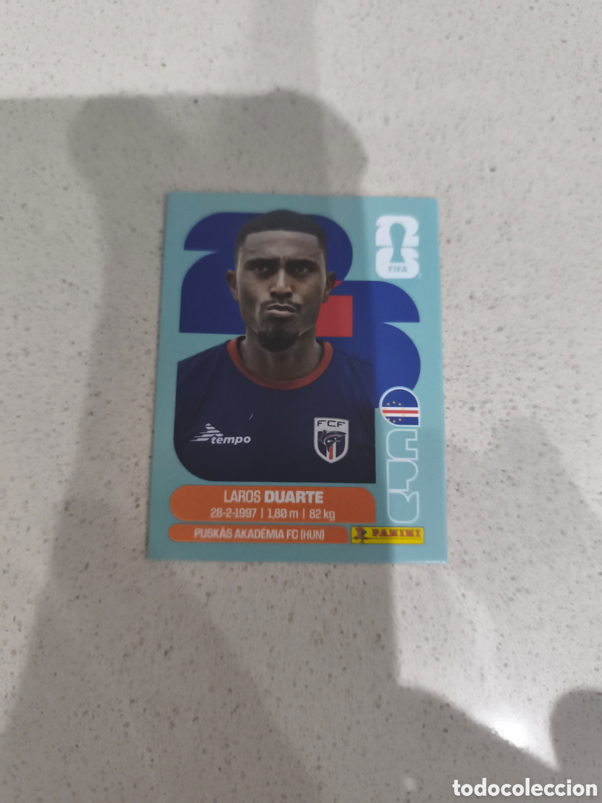 Cromos de f&uacute;tbol: CROMO DUARTE CABO VERDE. SET ACTUALIZACI&Oacute;N MUNDIAL 2026. PANINI.