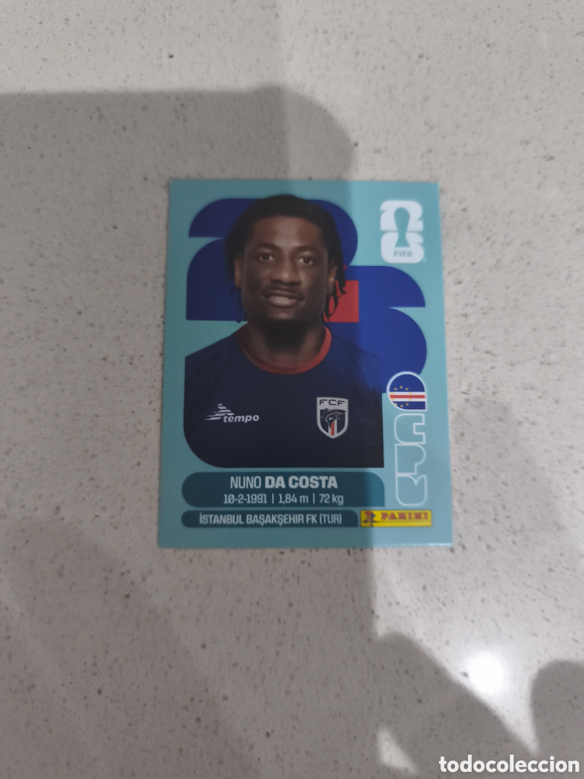 Cromos de f&uacute;tbol: CROMO DA COSTA CABO VERDE. SET ACTUALIZACI&Oacute;N MUNDIAL 2026. PANINI.