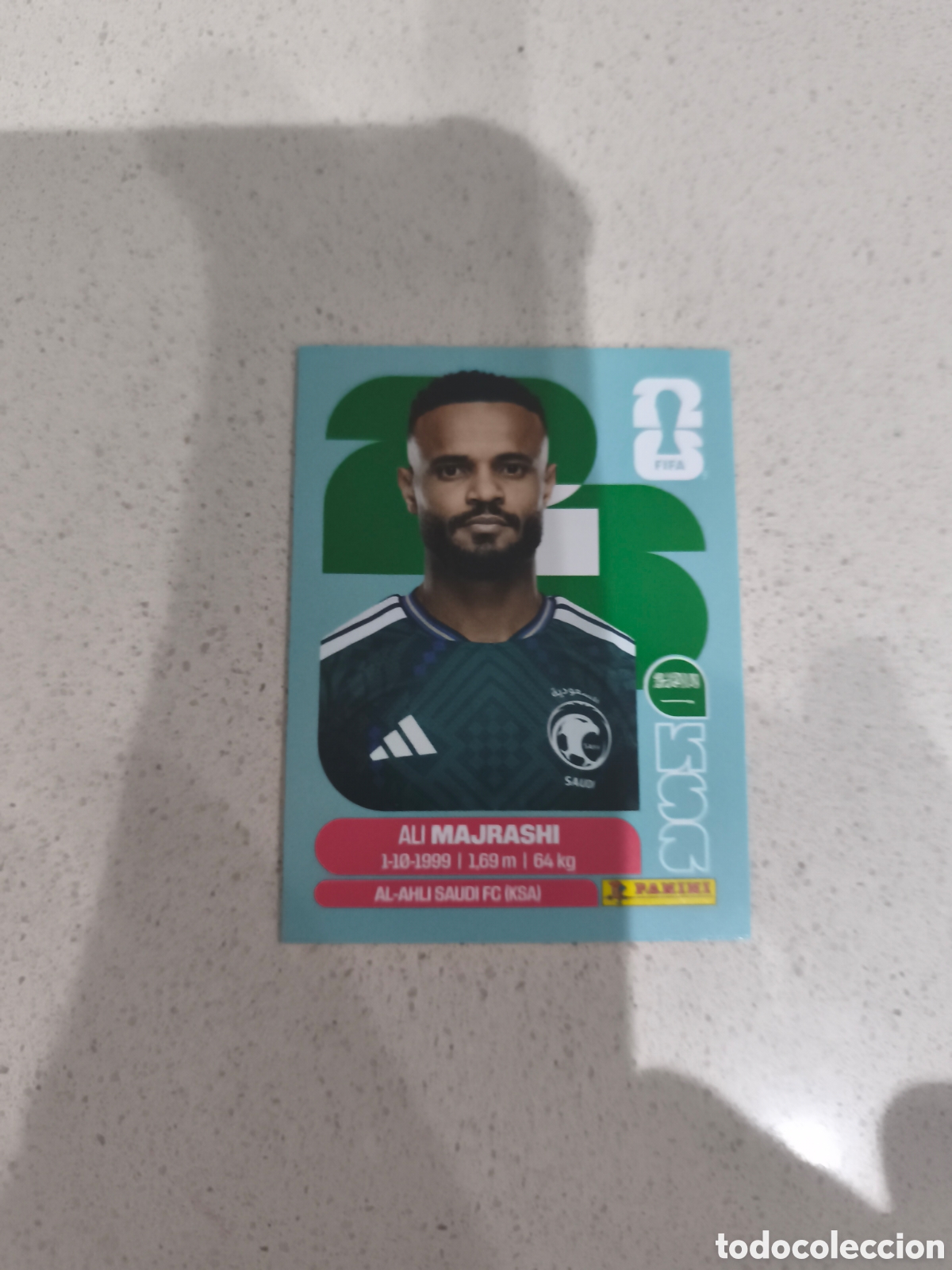 Cromos de f&uacute;tbol: CROMO MAJRASHI ARABIA SAUD&Iacute;. SET ACTUALIZACI&Oacute;N MUNDIAL 2026. PANINI.
