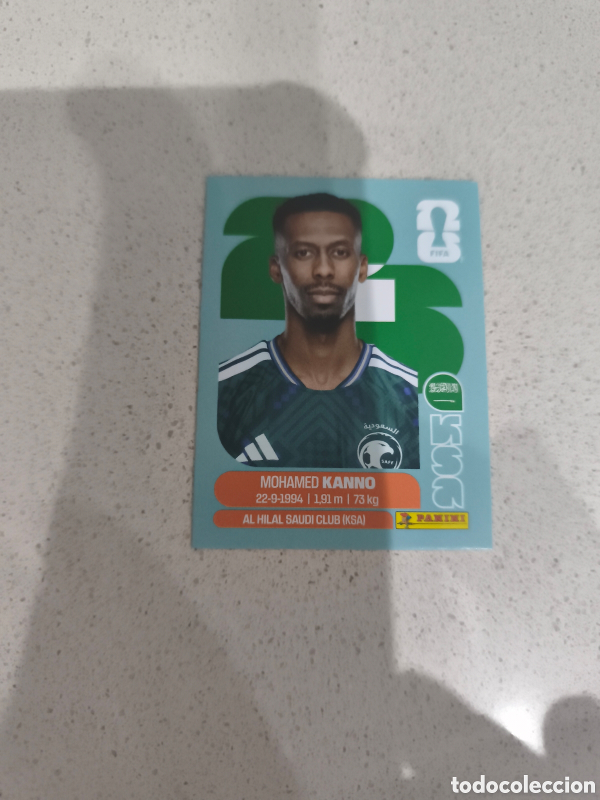 Cromos de f&uacute;tbol: CROMO KANNO ARABIA SAUD&Iacute;. SET ACTUALIZACI&Oacute;N MUNDIAL 2026. PANINI.