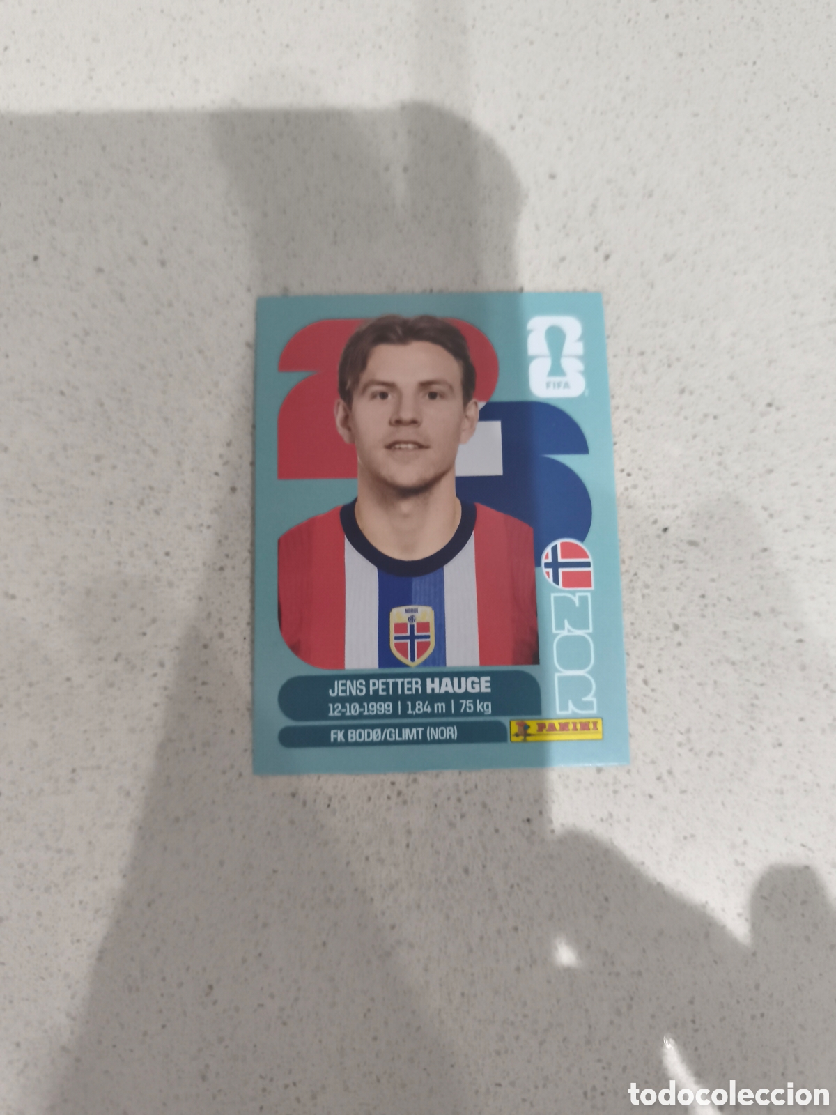 Cartes &agrave; collectionner de Football: CROMO HAUGE NORUEGA. SET ACTUALIZACI&Oacute;N MUNDIAL 2026. PANINI.