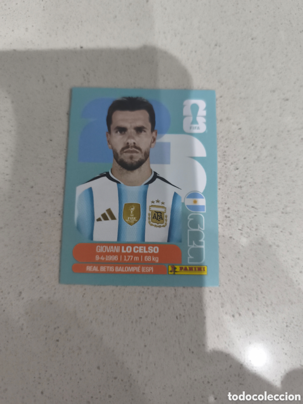 Cartes &agrave; collectionner de Football: CROMO LO CELSO ARGENTINA. SET ACTUALIZACI&Oacute;N MUNDIAL 2026. PANINI.