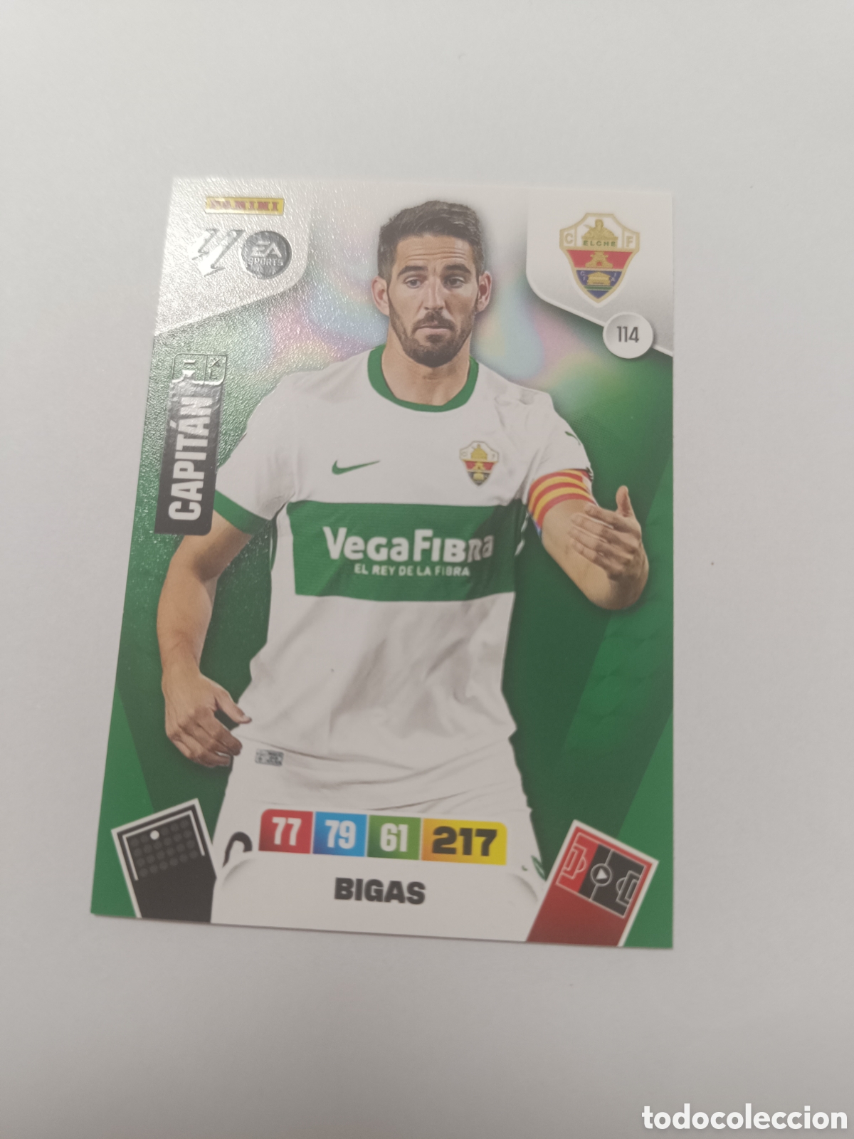 Cartes &agrave; collectionner de Football: Adrenalyn 25-26 elche bigas 114